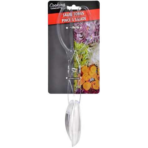 Bulk Cooking Concepts Clear Plastic Salad Tongs, 11 in. Dollar Tree
