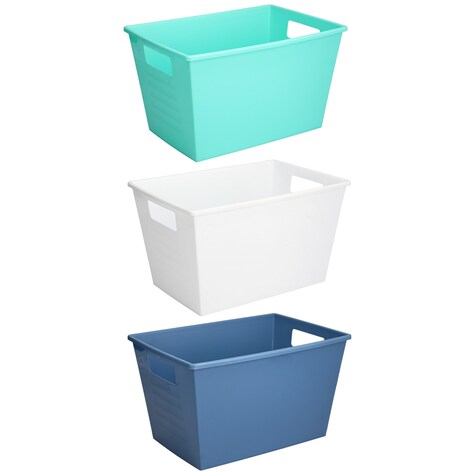 View Solid Plastic Locker Bins with