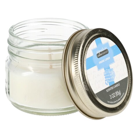 View Luminessence Fresh Linen Scented Mason
