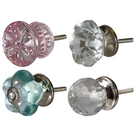 View Elegant Glass Drawer Pulls, 1.5x1.5in.