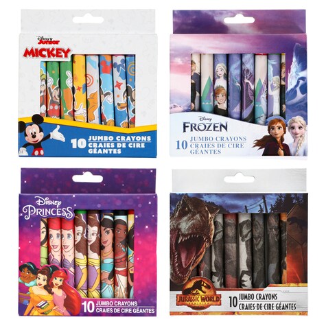 View Licensed Character Jumbo Crayon Packs,