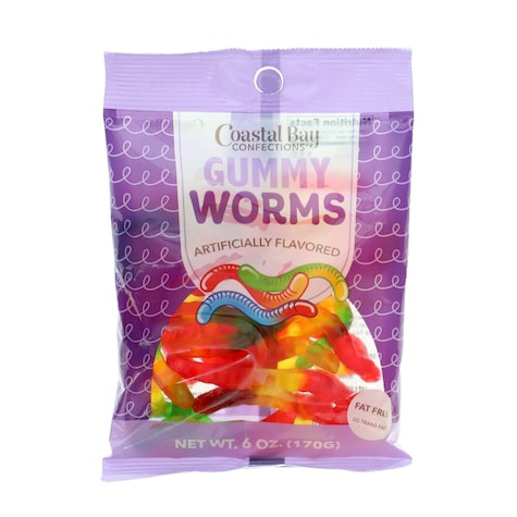 View Coastal Bay Confections Gummy Worms,