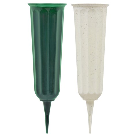 View Floral Garden Plastic Cemetery Vases