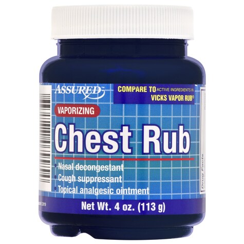 Bulk Assured Vaporizing Chest Rub, 4 oz. Jars Dollar Tree