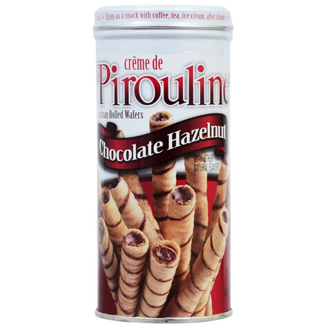 Creme de Pirouline Chocolate Hazelnut Artisan Rolled Wafers, 3.25oz. Tins Dollar Tree