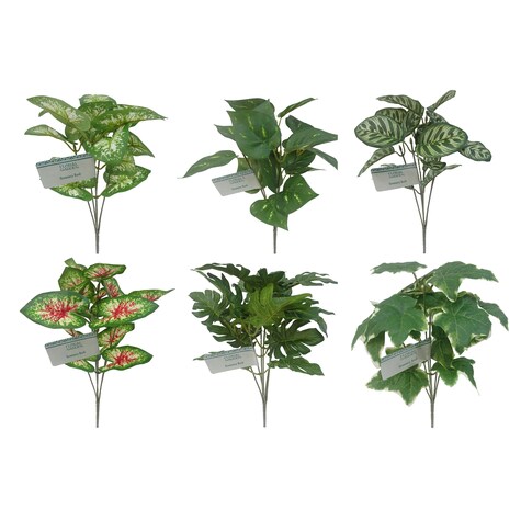 Bulk Floral Garden Artificial Greenery Bushes, 17 in. Dollar Tree