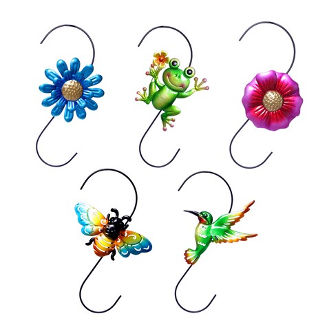 View Multicolored Animal Metal Decorative Hooks