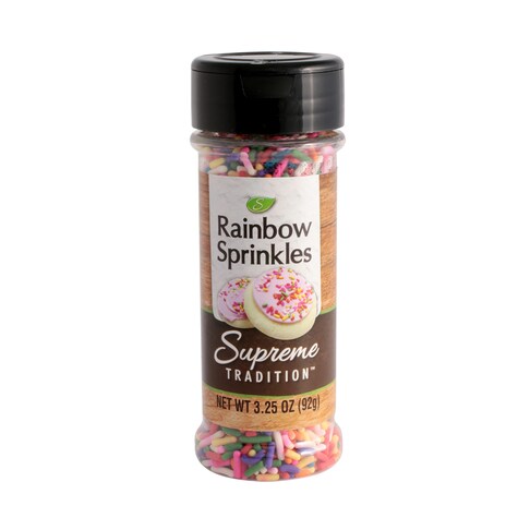 Bulk Supreme Tradition Rainbow Sprinkles, 3.25 oz. Dollar Tree