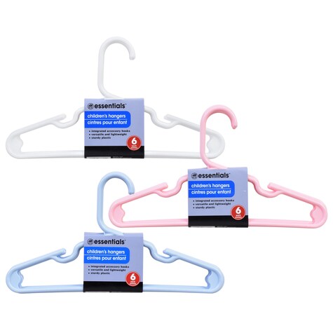 View Essentials Children's Plastic Hangers, 11.75