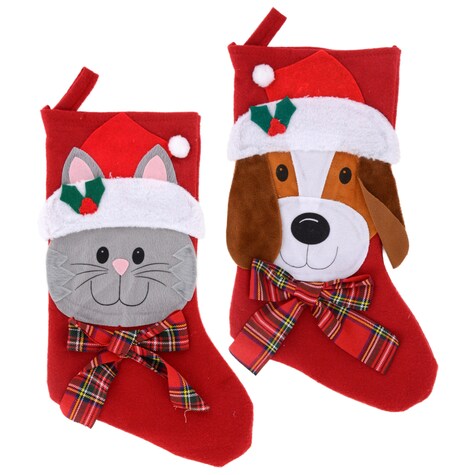 Bulk Christmas House Pet Stockings, 18 in. Dollar Tree