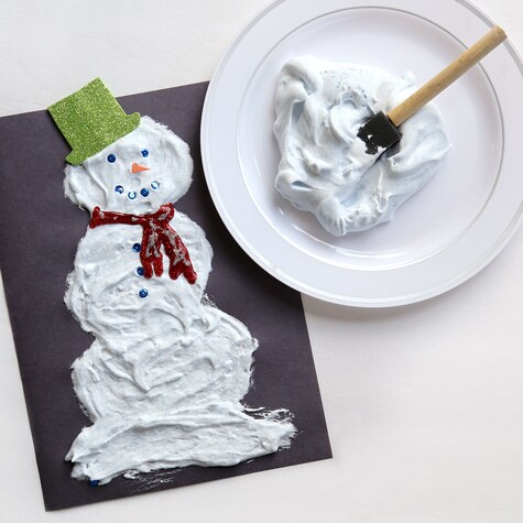 Glittery Snow Puffy Paint Dollar Tree