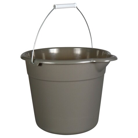View Gray Plastic Buckets with Handles,