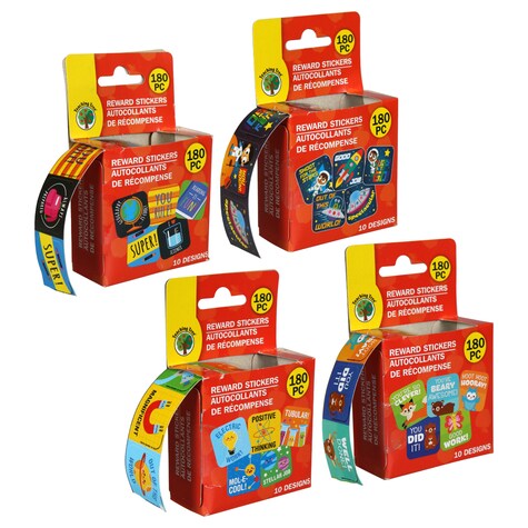 Bulk Teaching Tree Motivational Stickers, 180ct. Rolls Dollar Tree