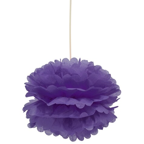View Hanging Purple PomPoms, 2ct. Packs