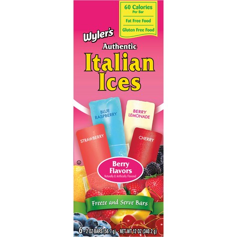 Bulk Wyler's Authentic Italian Ices in Berry Flavors, 6ct. Boxes