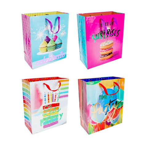 View Voila Large Birthday Gift Bags,