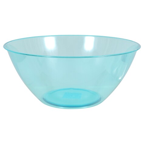 View Light Blue Plastic Bowls, 7x11.25in.