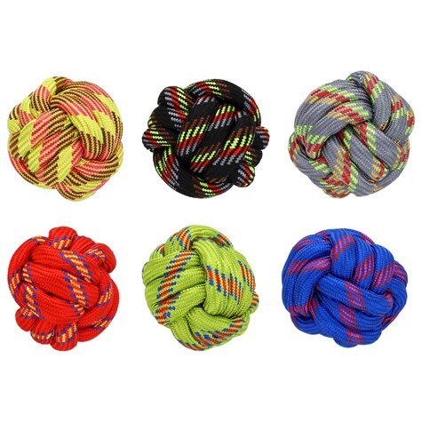 Bulk Greenbrier Kennel Club Colorful Rope Dog Toys, 2.75x2.75x2.75 in