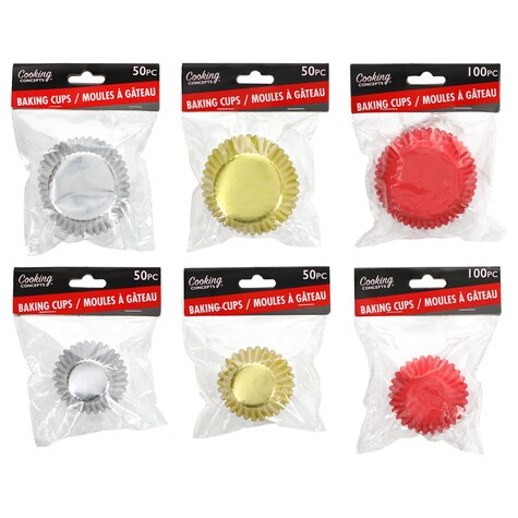 View Cooking Concepts Colorful Cupcake/Muffin Holders,