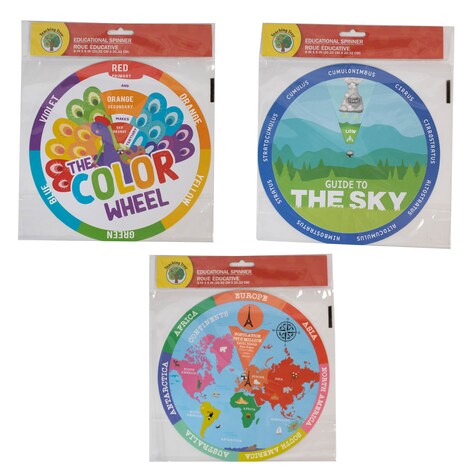 View Teaching Tree Educational Spinners, 8in.