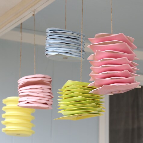 Paper Plate Hanging Lanterns