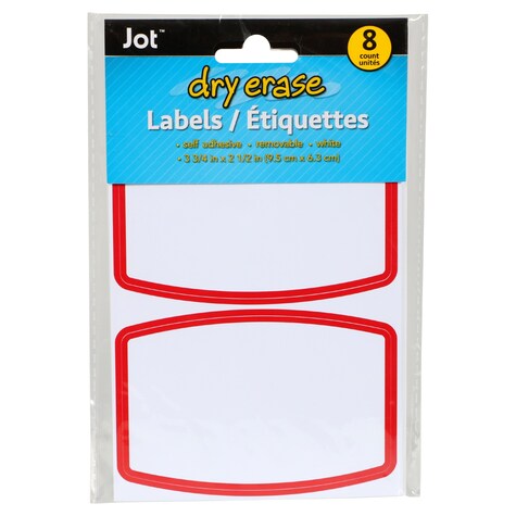 Bulk Jot Dry Erase Labels, 8ct. Packs Dollar Tree