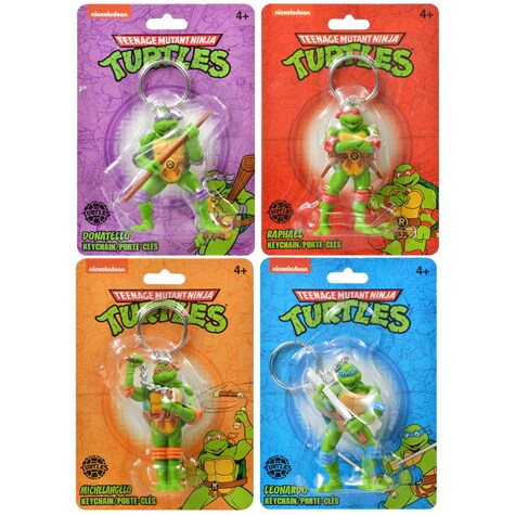 Bulk Nickelodeon Teenage Mutant Ninja Turtles Keychains 3 In