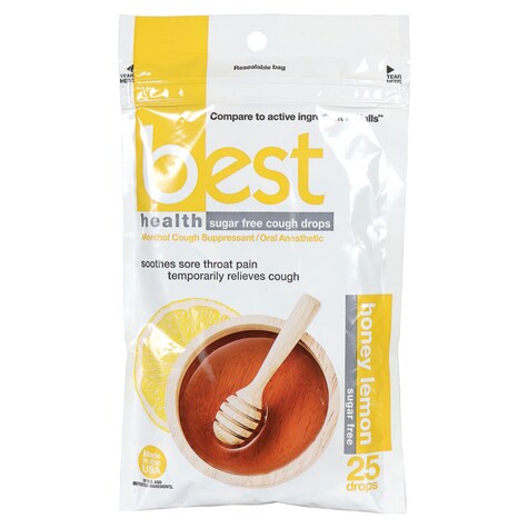 View SugarFree Honey Lemon Cough Drops,