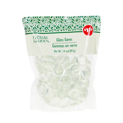 View Clear Glass Accent Gems, 14oz.