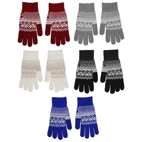 View Juncture Women's BrushedFinish Printed Gloves,