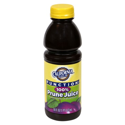 California Gold Function 100 Prune Juice, 16oz. Bottles Dollar Tree