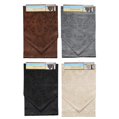 View Home Collection Polyester Damask Table