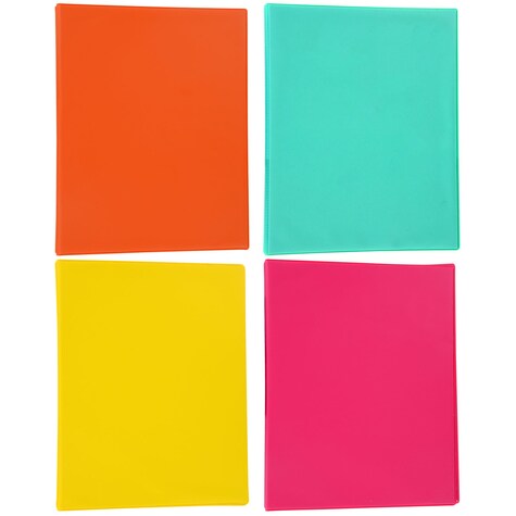 Colorful Vinyl Binders, 7x9 in.