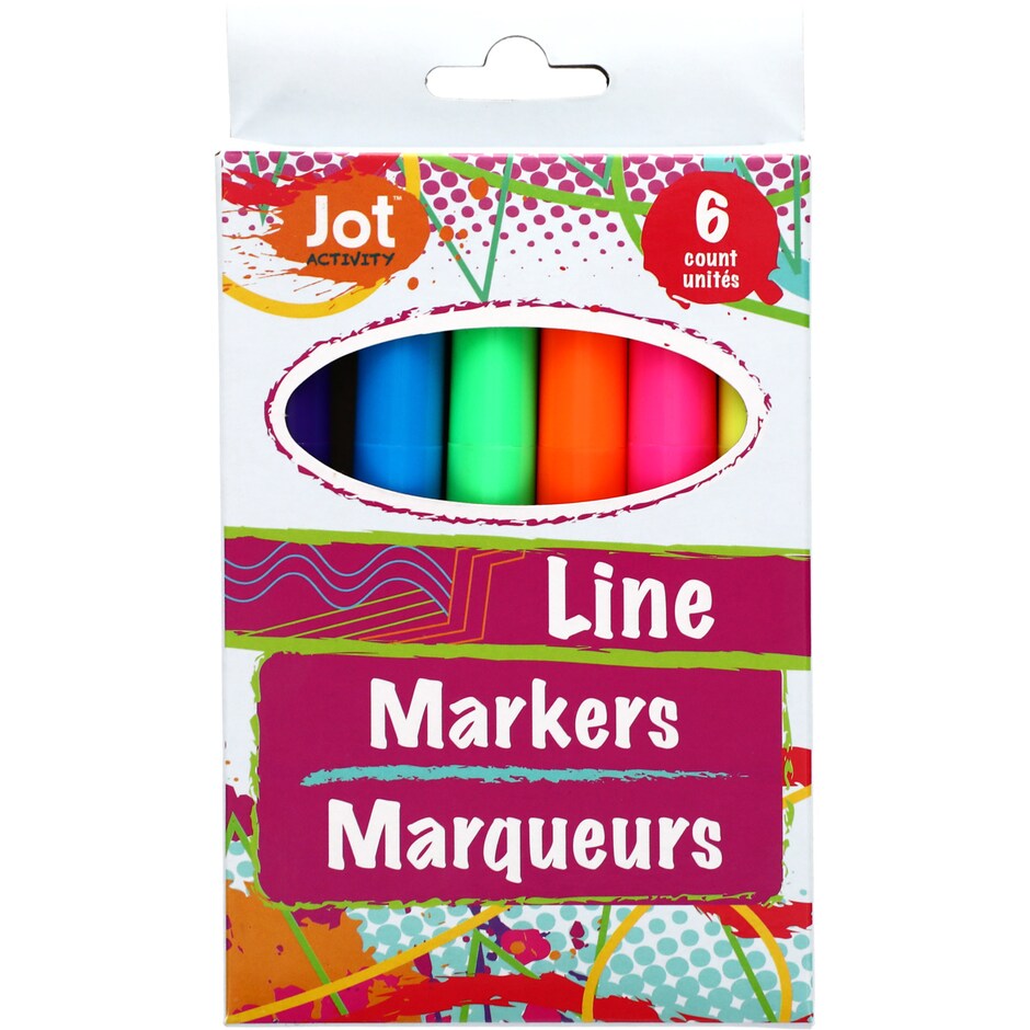 Marcadores Jot Surtidos de 6 Colores, Pa Dibujar y Crear Sin Limites 2