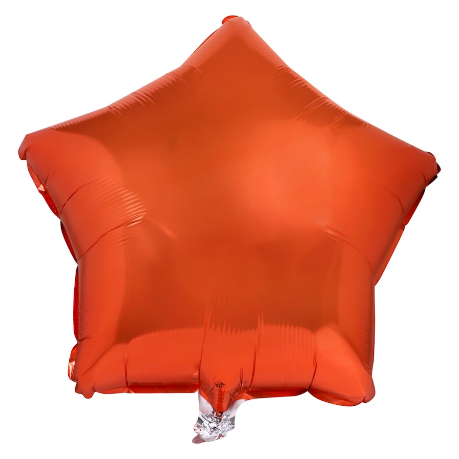 Bulk Orange StarShaped Foil Balloons, 18 in. Dollar Tree