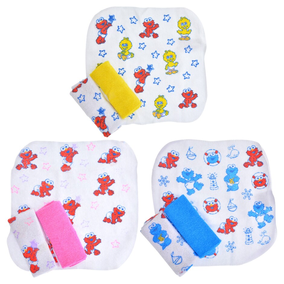 Bulk Sesame Street Children's Washcloths, 3ct. Packs Dollar Tree