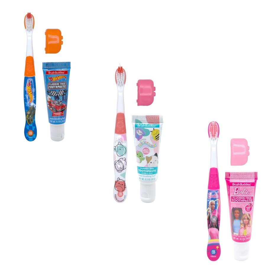 Cepillos Brush Buddies Para Ninos, Disenos Surtidos, Pack de 2 3