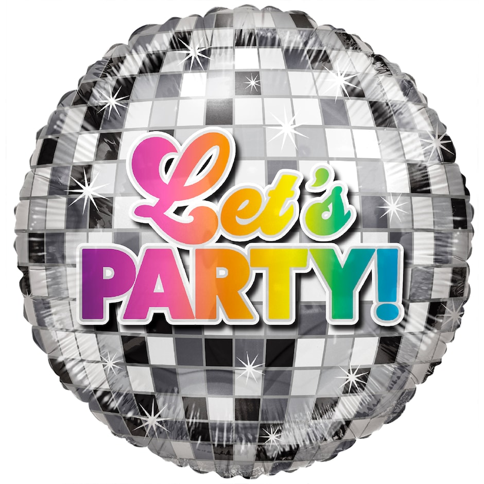 Let’s Party Disco Helium Balloon