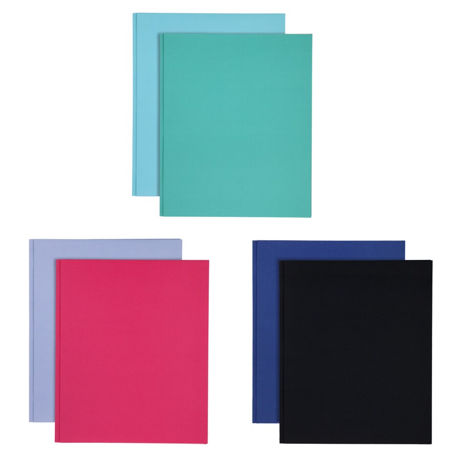 Jot LetterSize TwinPocket Portfolios with Fasteners, 2ct. Packs