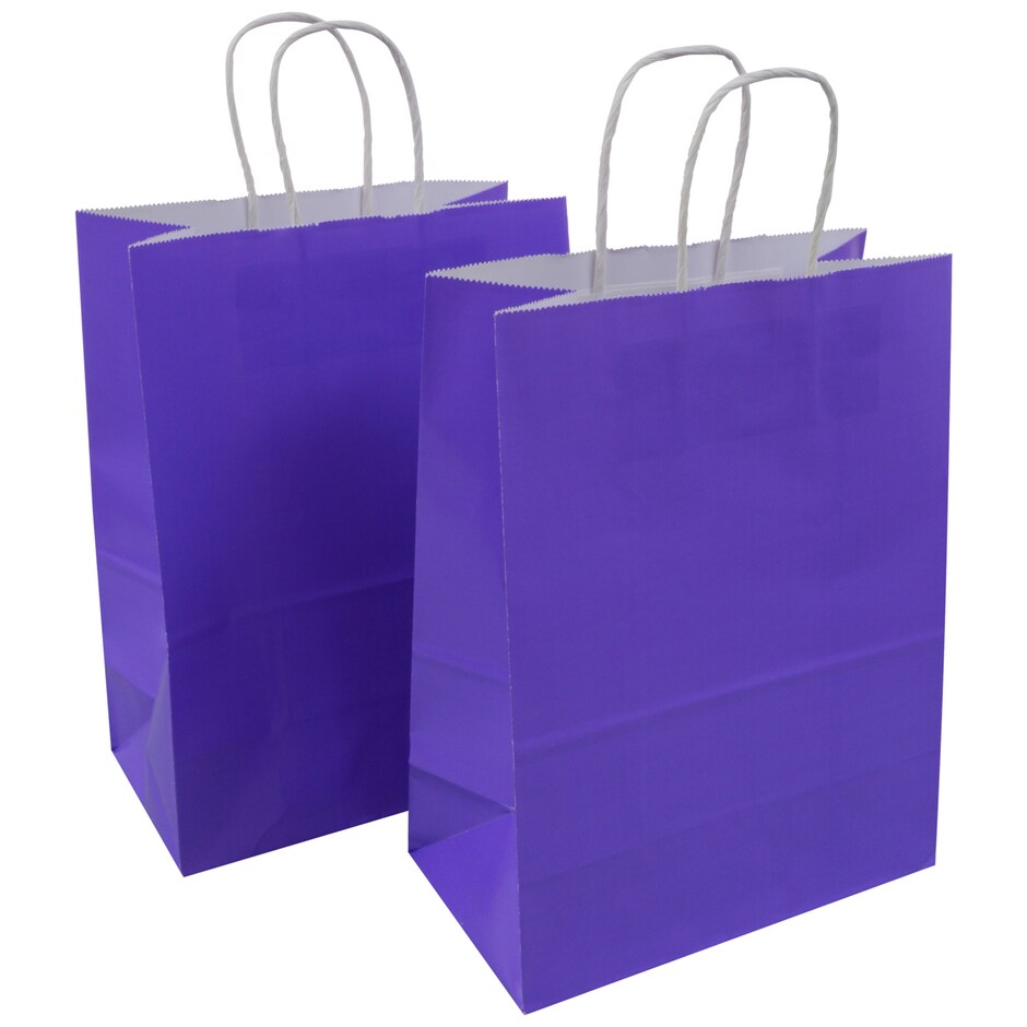 Fundas de Regalo Voila Morado Brillante, Medianas, Paq de 2 2