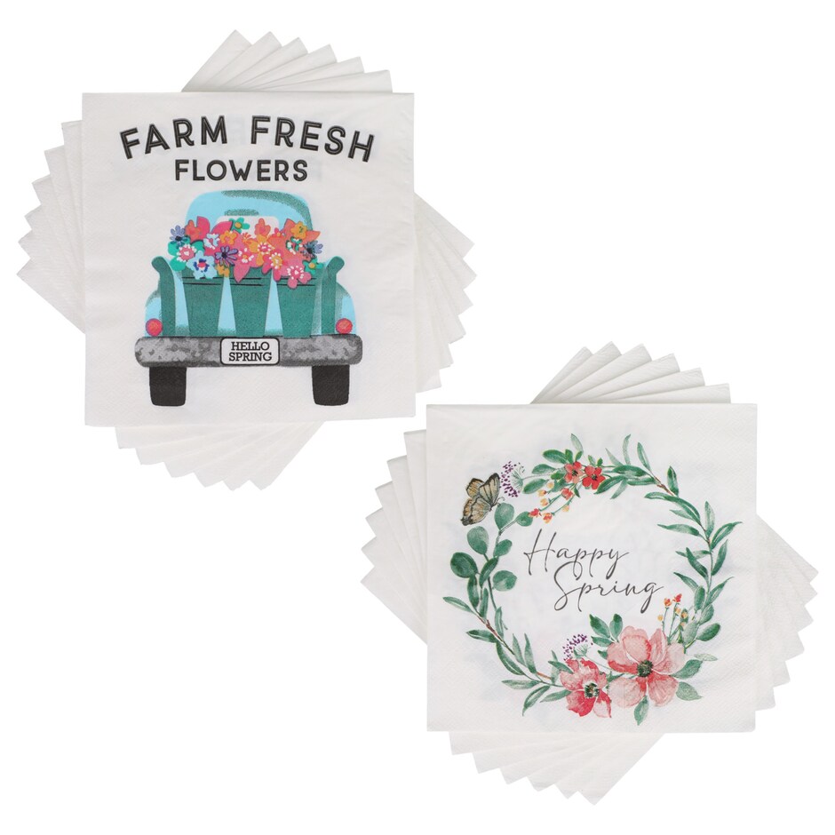 Bulk Pastel Spring-Themed Paper Party Napkins, 18-ct. Packs | Dollar Tree