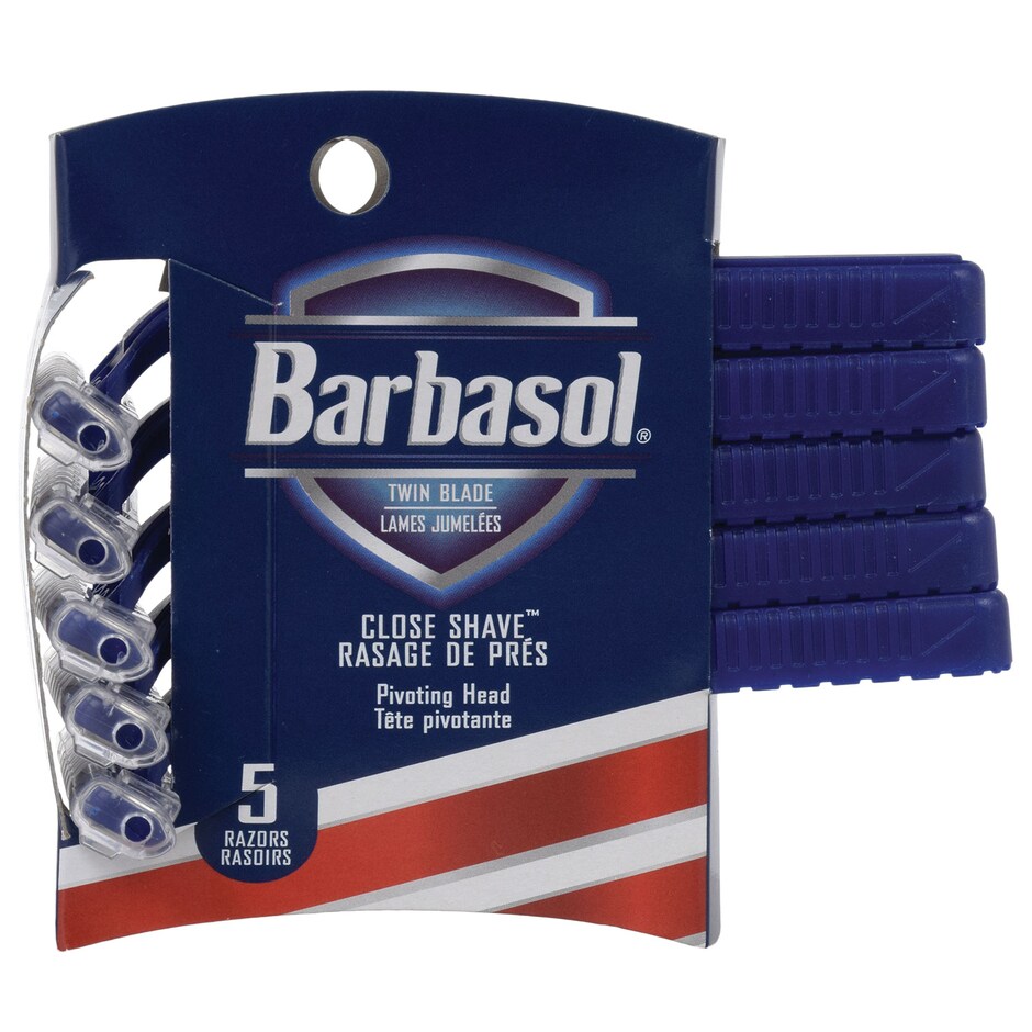 Bulk Barbasol TwinBlade Razors, 5ct. Packs Dollar Tree