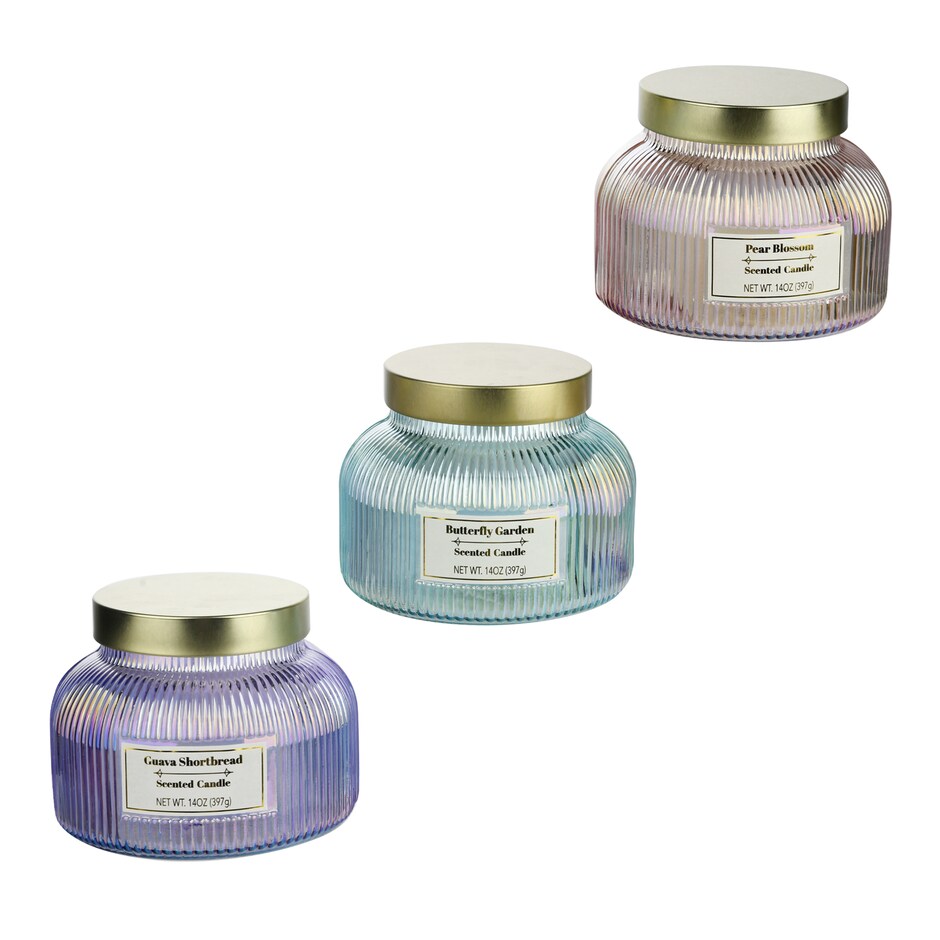 Velas Aromatizadas en Jarra de Cristal Surtidas - Caja de 6 3
