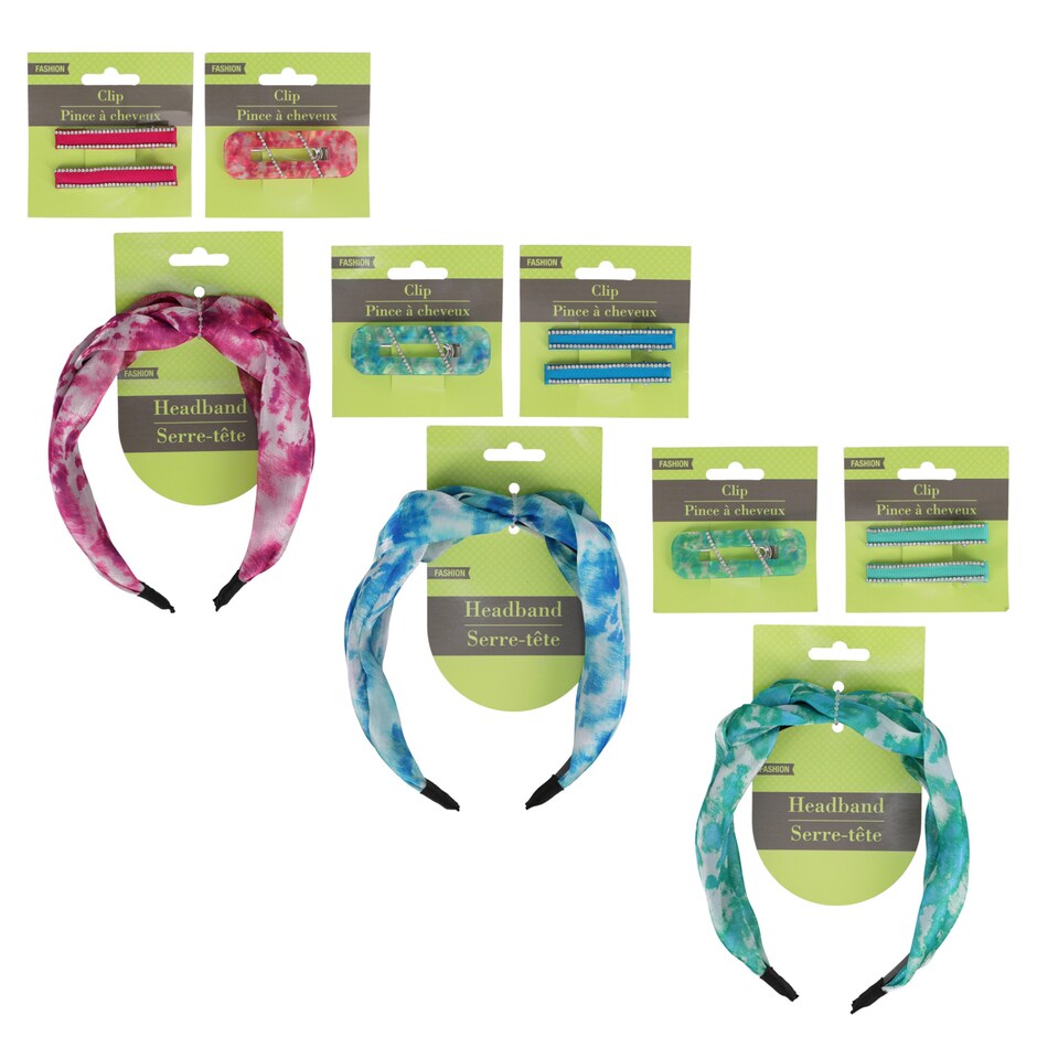 TieDyed & Braided Hairstyle Accessories Dollar Tree