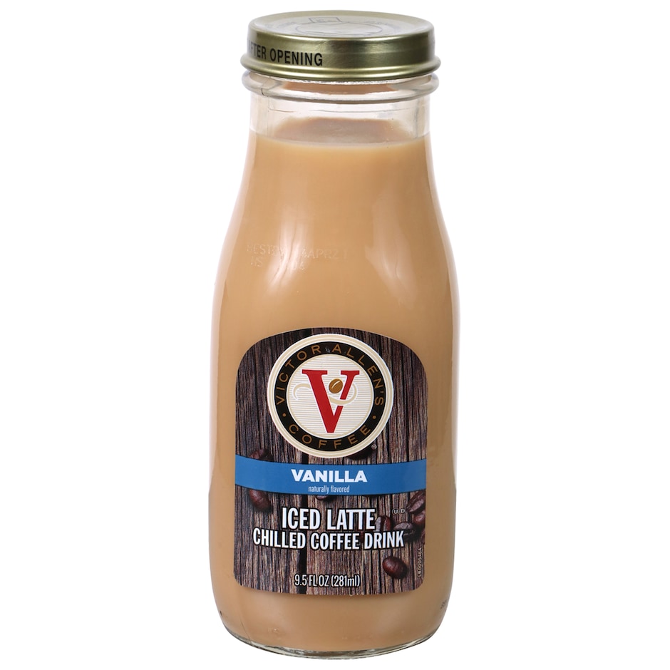 Bulk Victor Allen's Coffee Vanilla Iced Latte Chilled Coffee Drink, 9.5
