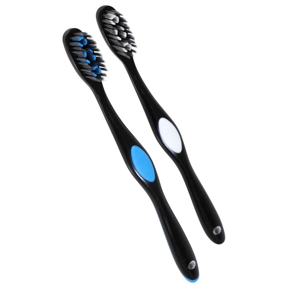 Cepillo Dental Carbon Activado Limpieza Extrema Suave, Pack 2, Colores Surtidos 2