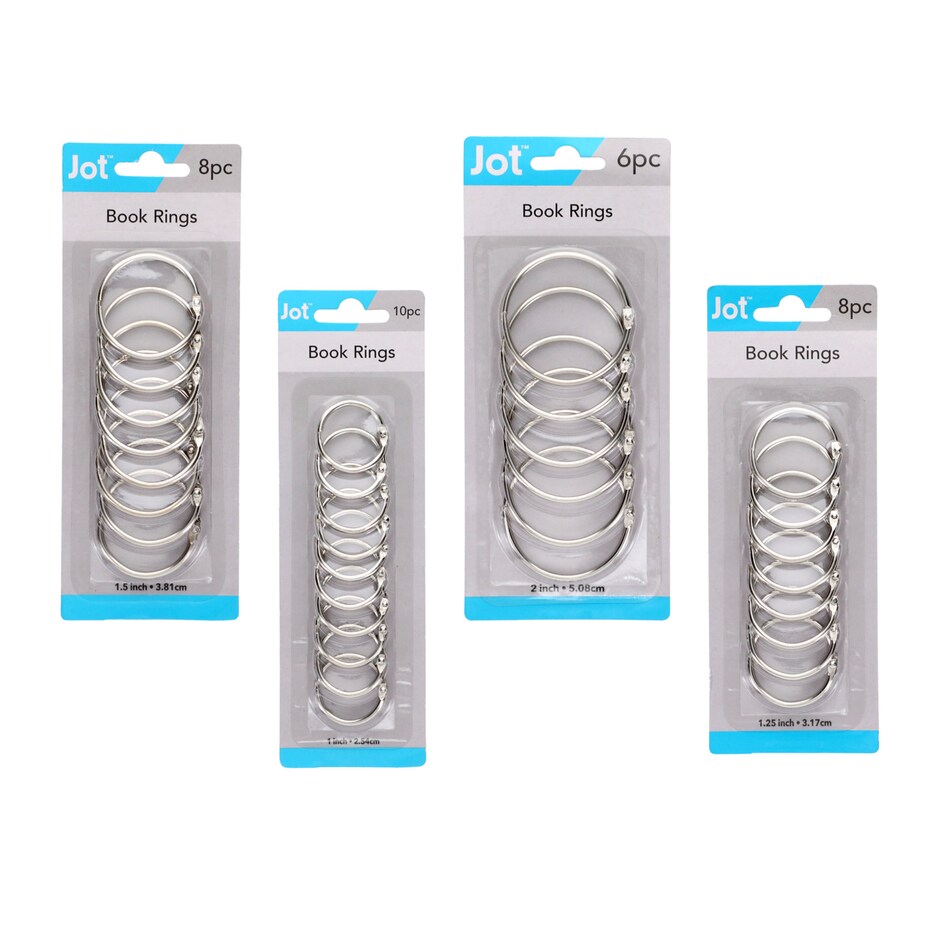 Jot Metal Book Rings Dollar Tree