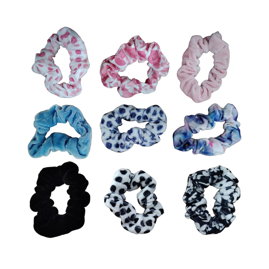 Gomas de Pelo de Terciopelo Suavecitas, Colores Chulos, Pack de 3 2