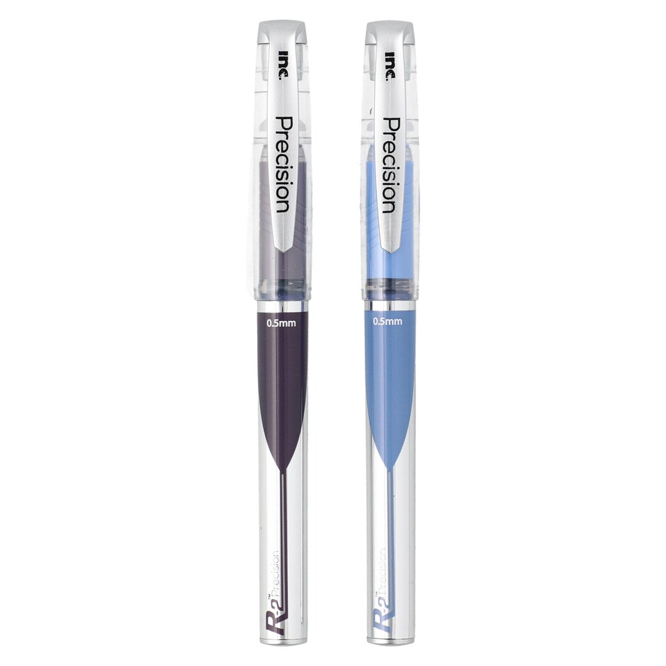 Inc. R-2 Boligrafos Punta Fina, Colores Surtidos, Pack de 2 3