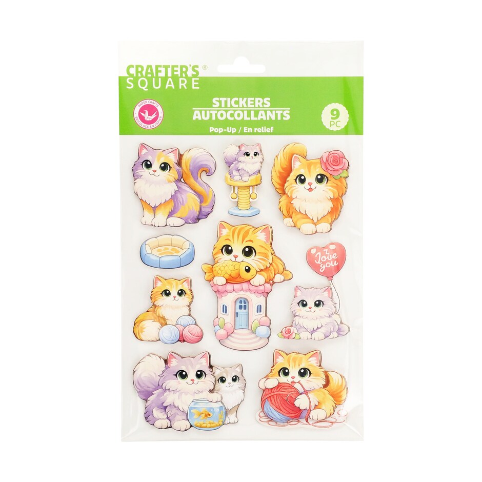 Stickers de Animales Chulisimos Crafters Square - Variedad de Disenos 2